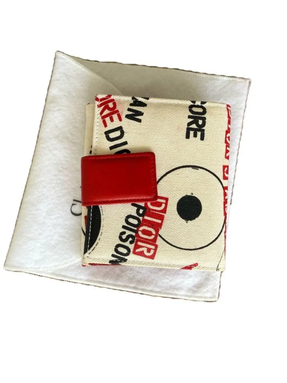 Dior Hardcore Record Print Bifold Wallet